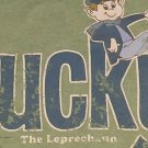 Lucky Charms Cereal Leprechaun ringer t shirt L 50/50 09252019