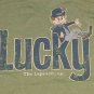 Lucky Charms Cereal Leprechaun ringer t shirt L 50/50 09252019