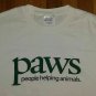 Paws People Helping Animals Dog Doggy Puppy t shirt M cat kitty pet 09272019