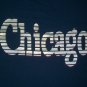 vtg Chicago Souvenir silver ink blue t shirt L city bears cubs bulls 06182019