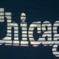 vtg Chicago Souvenir silver ink blue t shirt L city bears cubs bulls 06182019
