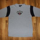 Jim Beam Whiskey Football Jersey vintage t shirt L jack daniels whisky 10172019