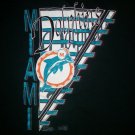 Miami Dolphins Football Team vintage t shirt L heat florida marlins baseball