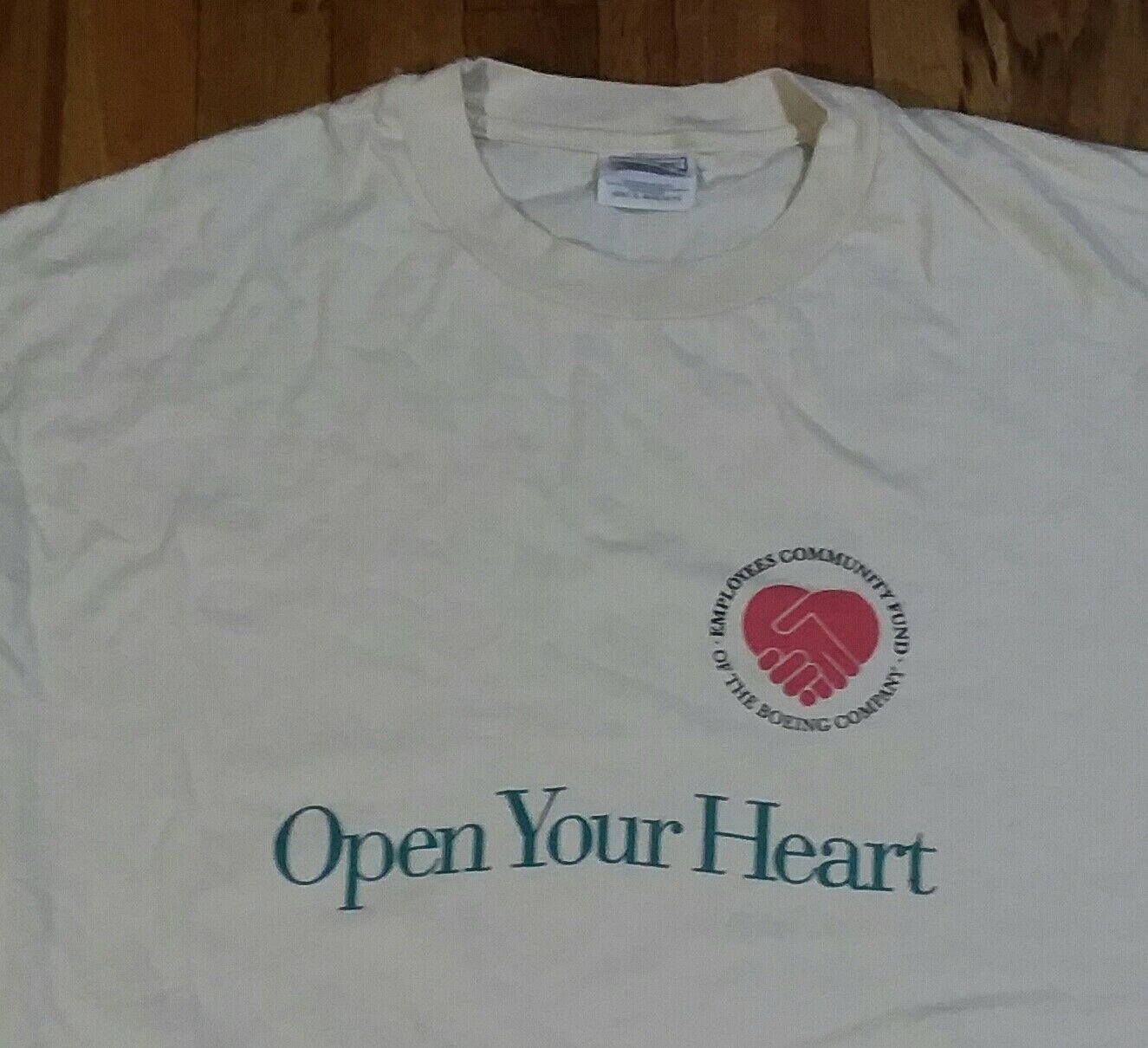 Boeing Open Your Heart Good Neighbor vintage t shirt XL jet airplane 11032019
