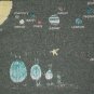 Earth Planet Galaxy Universe Star Space gray t shirt M 50/50 camp outdoor