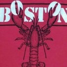 Boston Lobster Souvenir red t shirt M L shark fish crab fishing