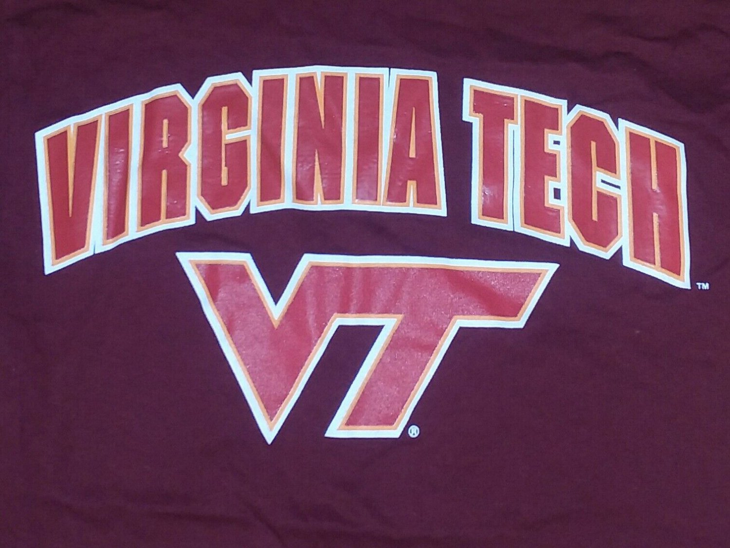 Virginia Tech Hokies College t shirt Small football 11172019