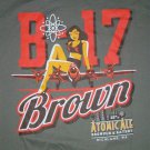 B17 BOMBER BROWN ATOMIC ALE PUB t shirt Small NEW beer pin-up girl