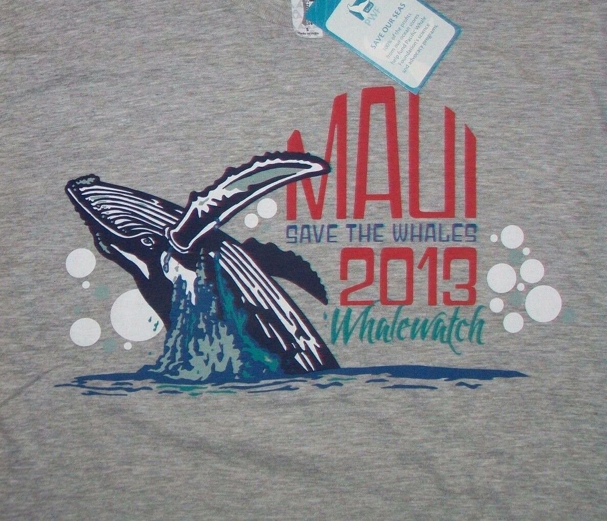 Hawaii Whalewatcher Tour Save the whale t shirt Small NEW dolphin 11032019