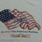 Los Angeles Dodgers American Flag Pastime white t shirt Small baseball