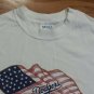 Los Angeles Dodgers American Flag Pastime white t shirt Small baseball