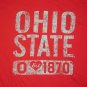 OHIO STATE BUCKEYES HEART LOVE EST 1870 t shirt Small M football college