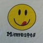 Minnesota Smiley Face Emoji Rave EDM DJ souvenir t shirt L large viking twins