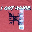 Game Tic Tac Toe Funny Party red t shirt 3XL spring break college fun 1122