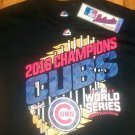 Chicago Cubs World Series Baseball Champs black t shirt M New nwt christmas
