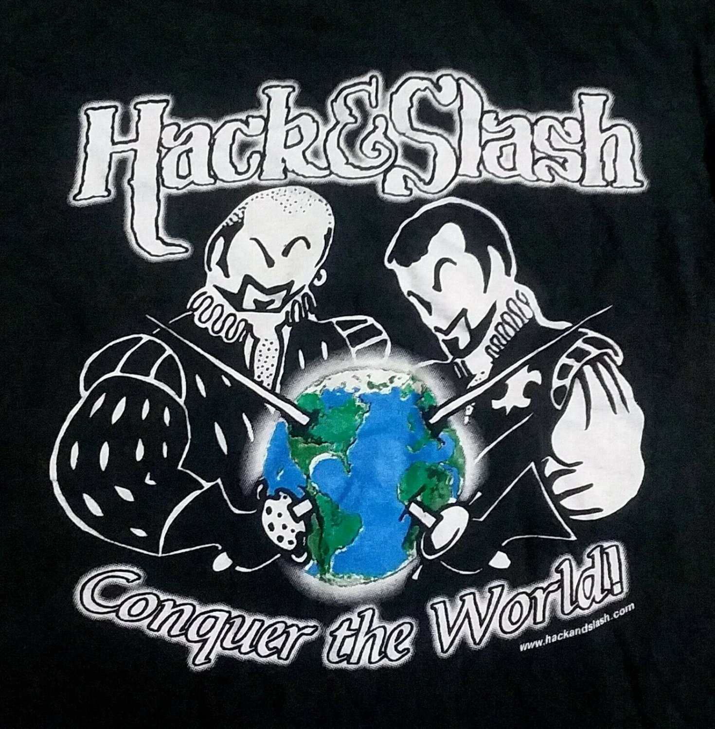 comedy Hack and Slash Conquer the World Concert Tour t shirt Small
