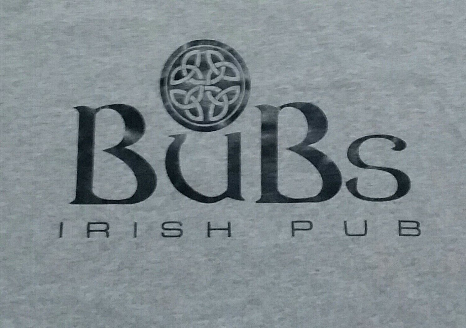 Bowling Team Bubs Irish Pub Bar Pin Pals gray ringer t shirt Small 11232019