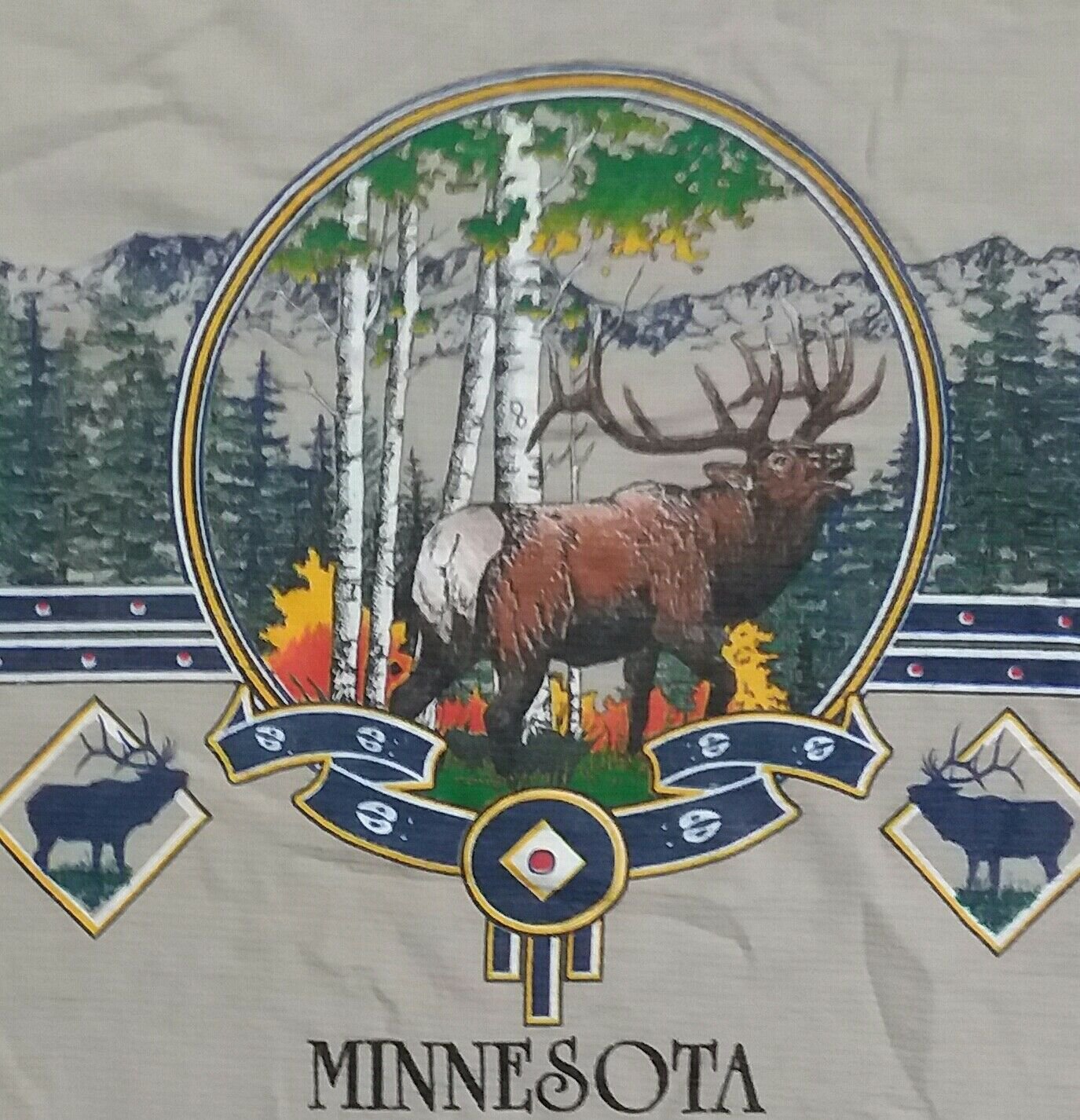 Minnesota Moose Elk Souvenir beautiful vintage t shirt M outdoor wildlife animal