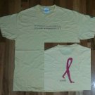 Starbucks Coffee Aids Walking Ribbon Compassion Cure t shirt L seattle