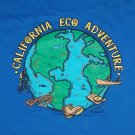 Earth California Ecology Adventure Race blue t shirt XL peace world