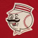 Cincinnati Reds mean Mr Redlegs Coopertown Collection t shirt XL mlb baseball
