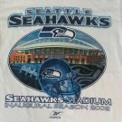 Seattle Seahawks Stadium Inaugural Season Reebok white t shirt S football Small