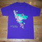 animal reptile AFRICAN TREE FROG LEAP FUTURE purple t shirt M snake lizard