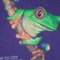 animal reptile AFRICAN TREE FROG LEAP FUTURE purple t shirt M snake lizard