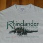 Rhinelander Wisconsin Dragon Souvener gray t shirt M new reptile lizard snake