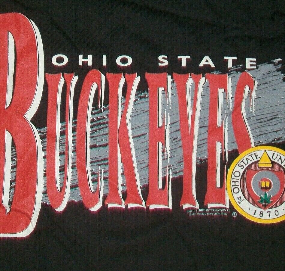 Ohio State Buckeyes College Football vintage t shirt M basketball school