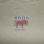 Montana Moose Americas Most Wanted Souvenir t shirt L fun party animal funny