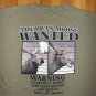 Montana Moose Americas Most Wanted Souvenir t shirt L fun party animal funny