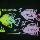 Tropical Fish Orlando Florida Souvenir vintage t shirt L Large rainbow color