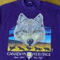 Grey Wolf Canada Hertiage Sweatshirt M vintage t shirt outdoor dog animal