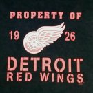 Detroit Red Wings Property Of black t shirt L NHL Hockey lions tigers pistons
