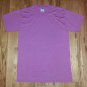 3 t shirt lot blank front back M medium 50/50 excellent blue purple light blue