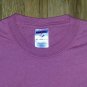 3 t shirt lot blank front back M medium 50/50 excellent blue purple light blue