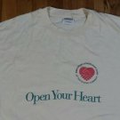 Boeing Open Your Heart Good Neighbor vintage t shirt XL jet airplane