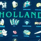 Holland Joint Tulips Beer souvenir vintage blue t shirt L europe vacation