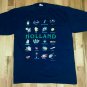 Holland Joint Tulips Beer souvenir vintage blue t shirt L europe vacation