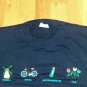 Holland Joint Tulips Beer souvenir vintage blue t shirt L europe vacation