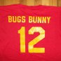 Bugs Bunny Baseball Softball Soccer Hawks vintage t shirt M 50/50 08202019