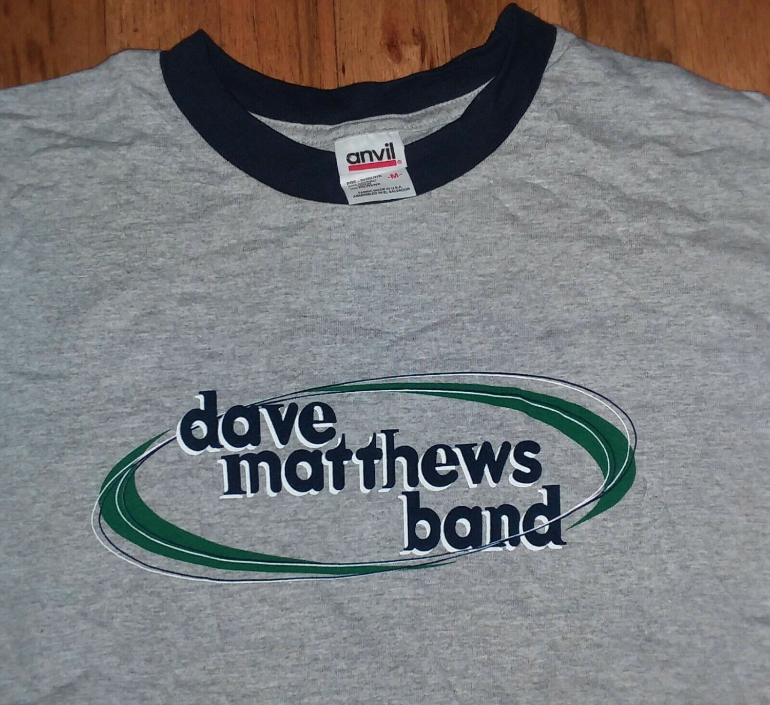 David Mathews Band Concert Ringer t shirt M New nwot guitar rock phish