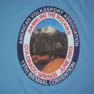 vintage walking t shirt  L 50/50 AMERICAN VOLKSSPORT RAMBLING ROCKIES COLORADO