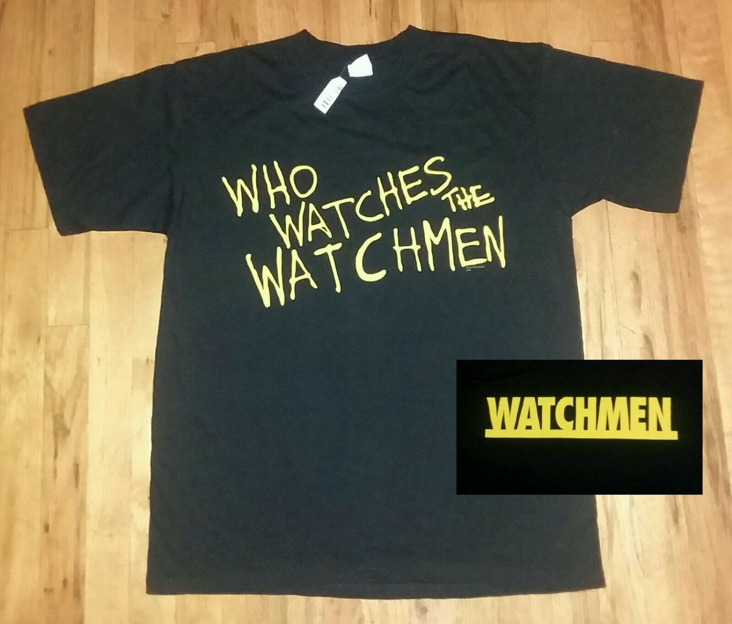 Who Watches Watchmen DC comics t shirt L NEW NWT dark knight batman  superman