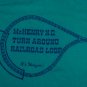 vintage Train Railroad Car Track Souvenir McHenrus Loop t shirt L 50/50 blue