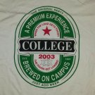 College Beer the Original Party Heineken Logo t shirt Small spring break drunk