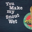 Weinhards Beer Blue Boar Snout Wet black t shirt XL budweiser mgd miller lite