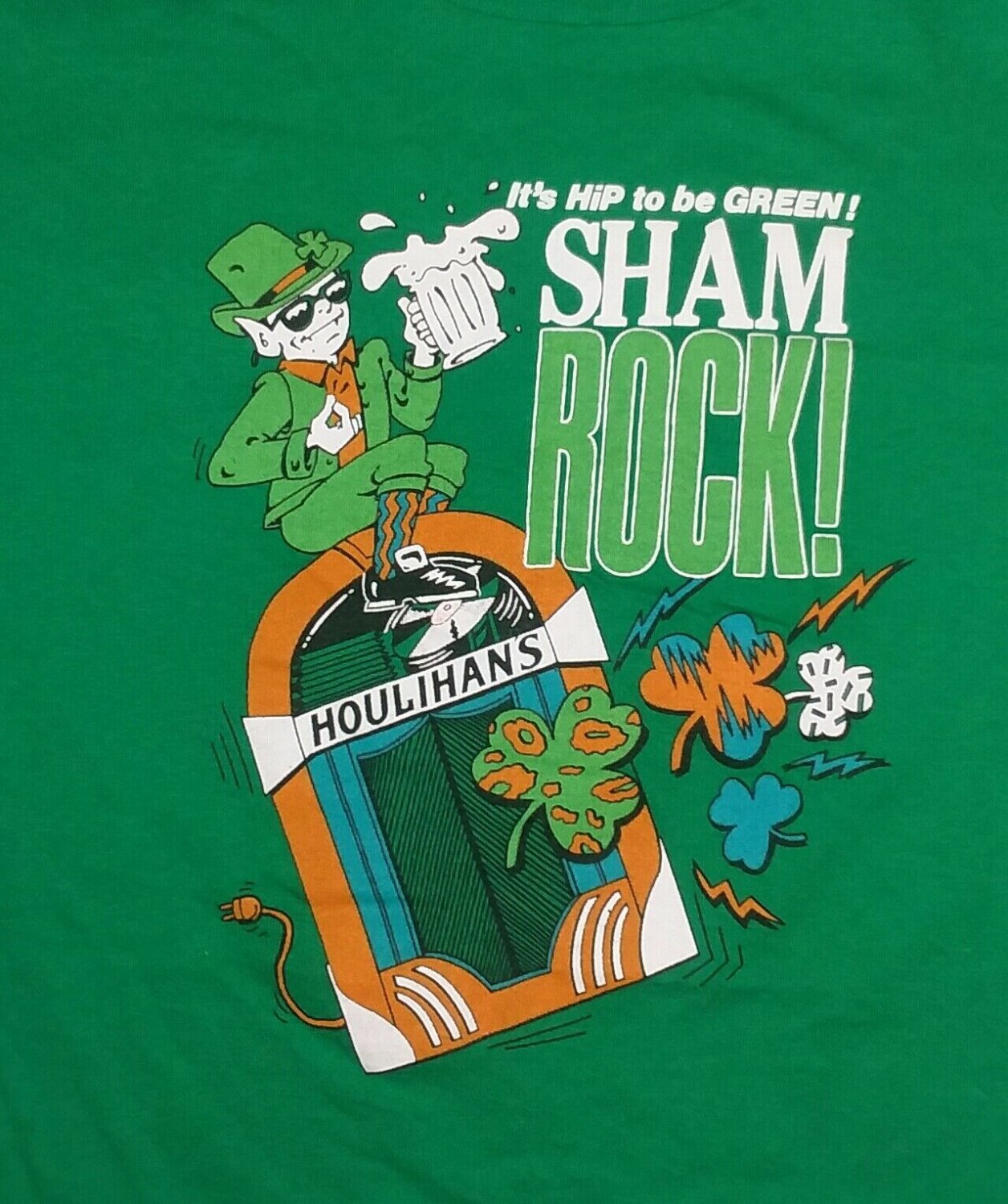 Irish St Patricks Day Sham Rock Hip to be Green t shirt XL party beer bar