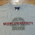 Miami University Redhawks College t shirt L ohio football basketball